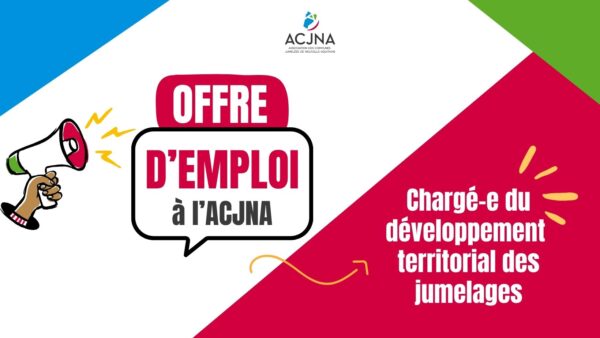 RECRUTEMENT - Charg&eacute;-e du d&eacute;veloppement territorial des jumelages