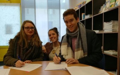 Signature du premier contrat Service civique