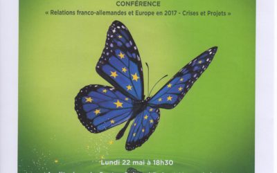 Conférence « Relations franco-allemandes et Europe en 2017. Crises et projets » à Isle le 22 mai à 18h30