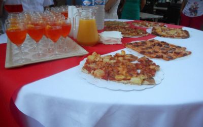 Au restaurant italien avec le comité de jumelage de Tulle