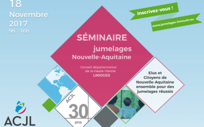 INVITATION – Séminaire jumelages Nouvelle-Aquitaine 18/11/2017 (Limoges)