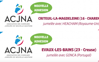 Bienvenue aux communes de Criteuil-la-Magdeleine (16) et Evaux-les-Bains (23)