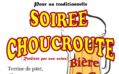 Soirée choucroute à Bujaleuf
