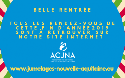 Bonne rentrée – Une fin d&rsquo;année chargée à votre service