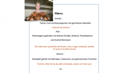 Célébration de la fête traditionnelle allemande de la Saint-Martin le dimanche 24 novembre à 12H à Condat / Ganaveix en Corrèze