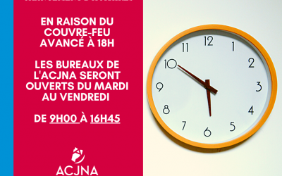 Changement d&rsquo;horaires
