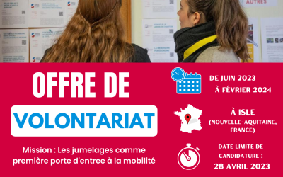 Offre de volontariat CES à partir de juin 2023 (8 mois) – ACJNA