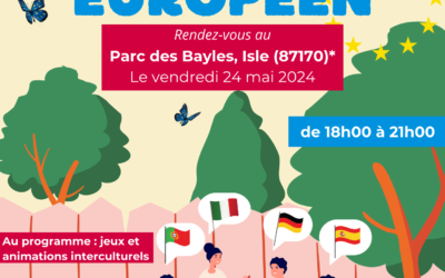 Un pique-nique européen organisé par nos volontaires le 24 mai